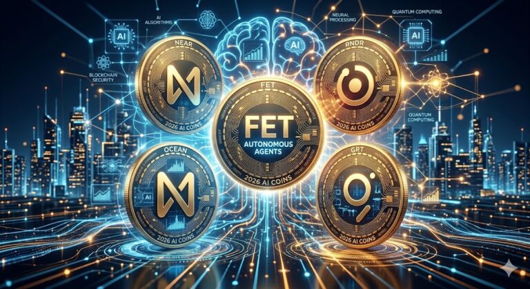 أفضل 5 عملات رقمية مرتبطة بالذكاء الاصطناعي (AI Coins) للانفجار في 2026
