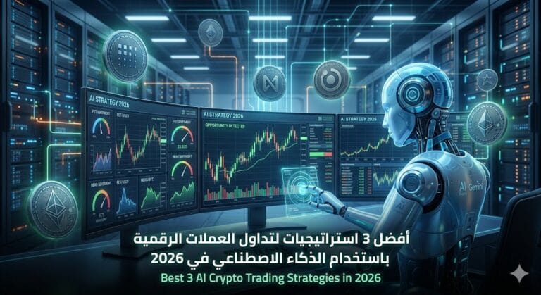 أفضل 3 استراتيجيات لتداول العملات الرقمية باستخدام الذكاء الاصطناعي في 2026