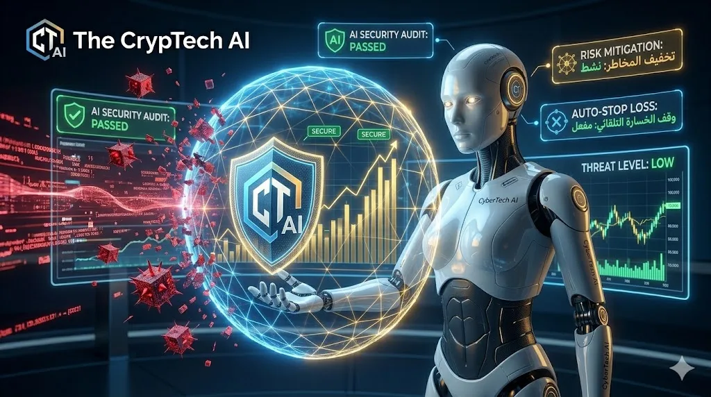 تجنب مخاطر تداول الكريبتو بالذكاء الاصطناعي – أدوات الحماية من الاحتيال – The CrypTech AI.