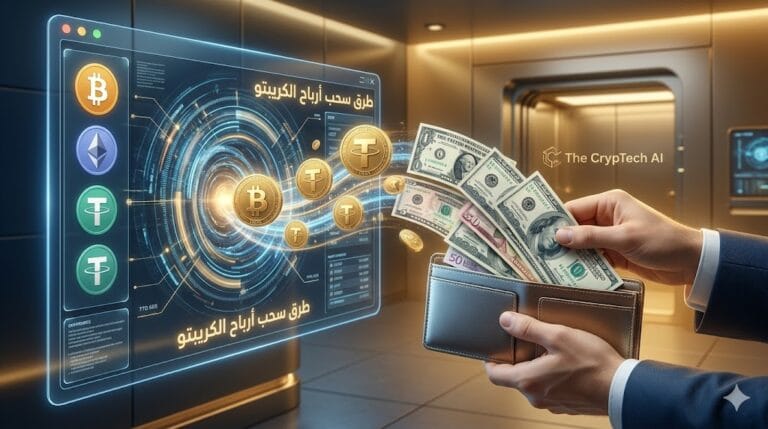 طرق سحب أرباح الكريبتو