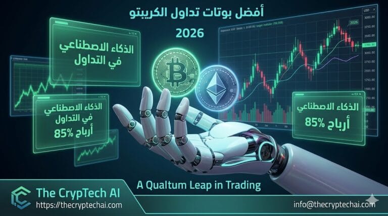 أفضل بوتات تداول الكريبتو 2026 بالذكاء الاصطناعي - ذا كريب تك إيه آي