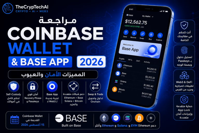 مراجعة Coinbase Wallet وBase App 2026 المميزات والأمان والعيوب