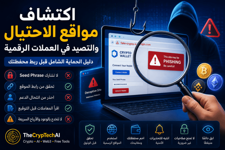 العنوان: اكتشاف مواقع الاحتيال والتصيد في العملات الرقمية: دليل الحماية الشامل