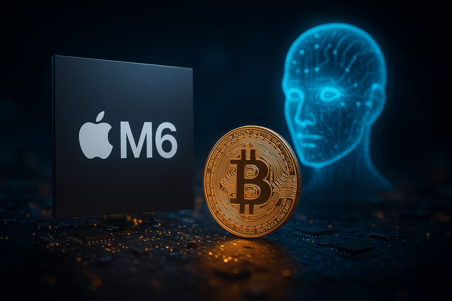 Apple M6 - صورة توضيحية لإعلان Apple M6 وشريحة M5 Ultra الموجهتين للحوسبة والذكاء الاصطناعي