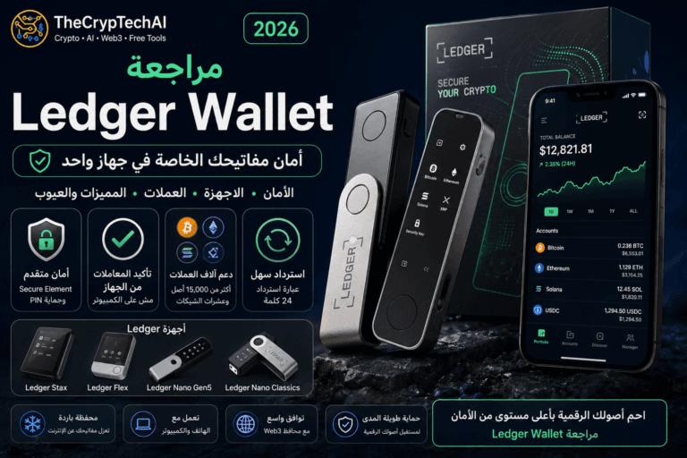 مراجعة Ledger Wallet 2026 الأمان والمميزات والعيوب