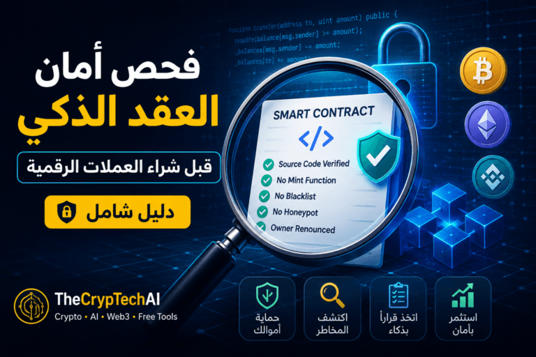 فحص أمان العقد الذكي قبل شراء العملات الرقمية: دليل شامل