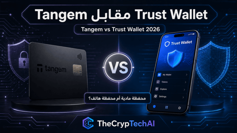 Tangem مقابل Trust Wallet 2026 ومقارنة المحفظة المادية بمحفظة الهاتف