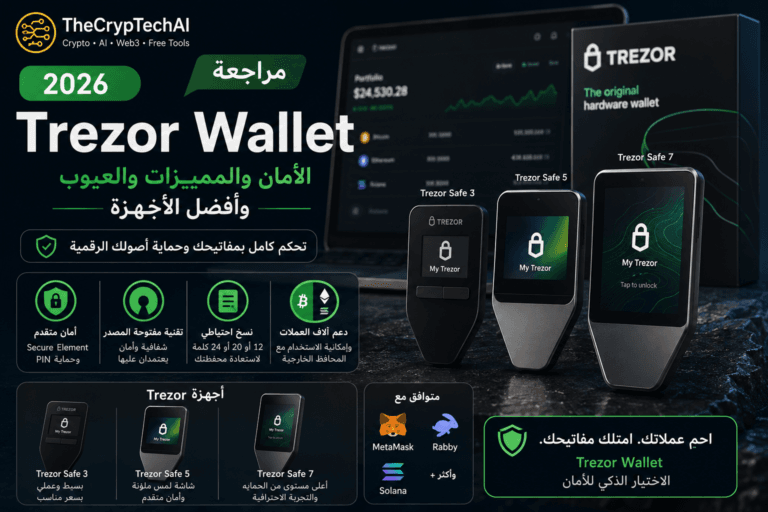 مراجعة Trezor Wallet 2026 الأمان والمميزات والعيوب